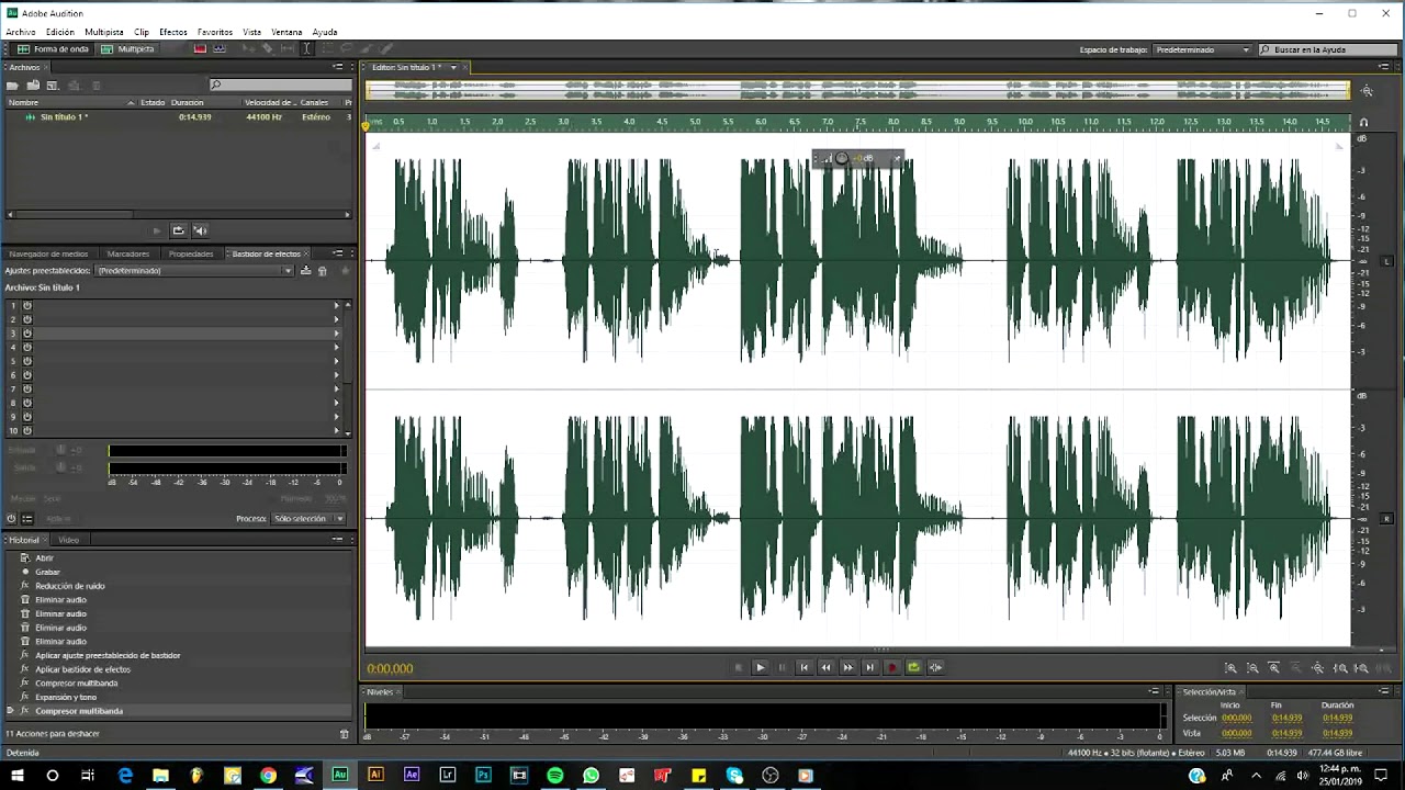 COMO HACER TU VOZ MAS GRUESA PARA  PRESENTACIONES Y SPOTS CON ADOBE AUDITION