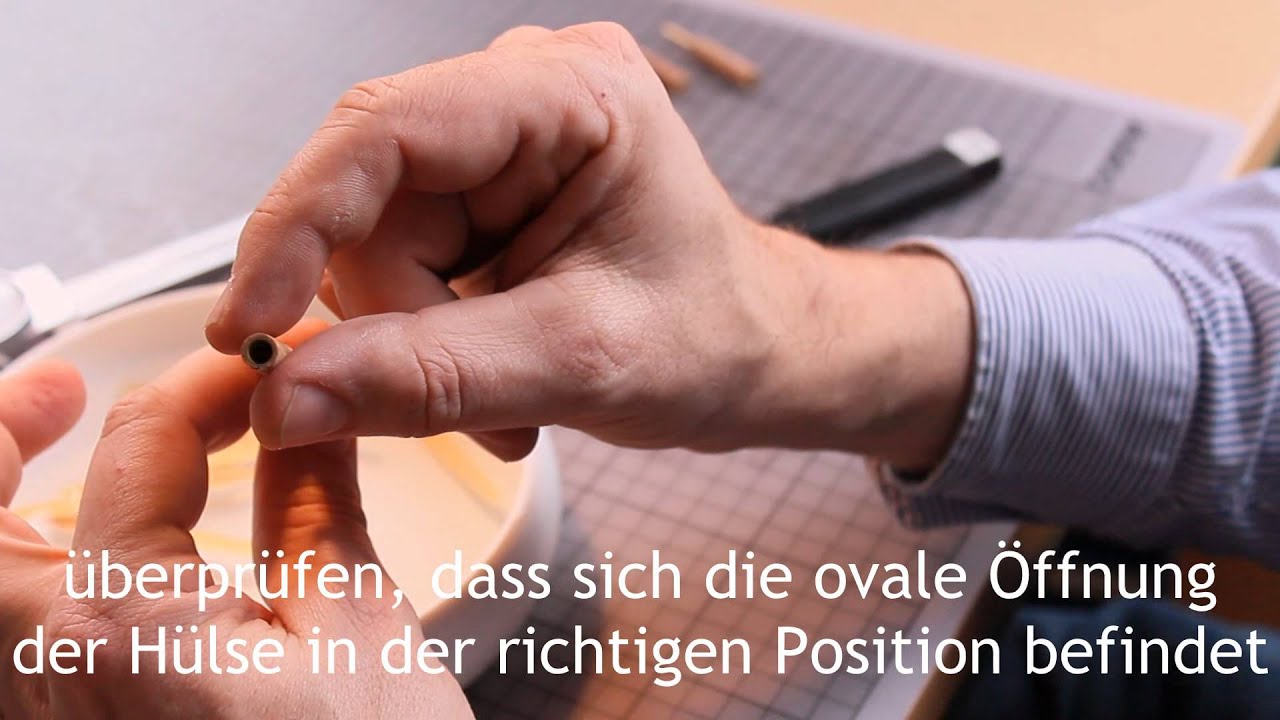 Die Aufbindehilfe für Oboen- und Englischhornrohre