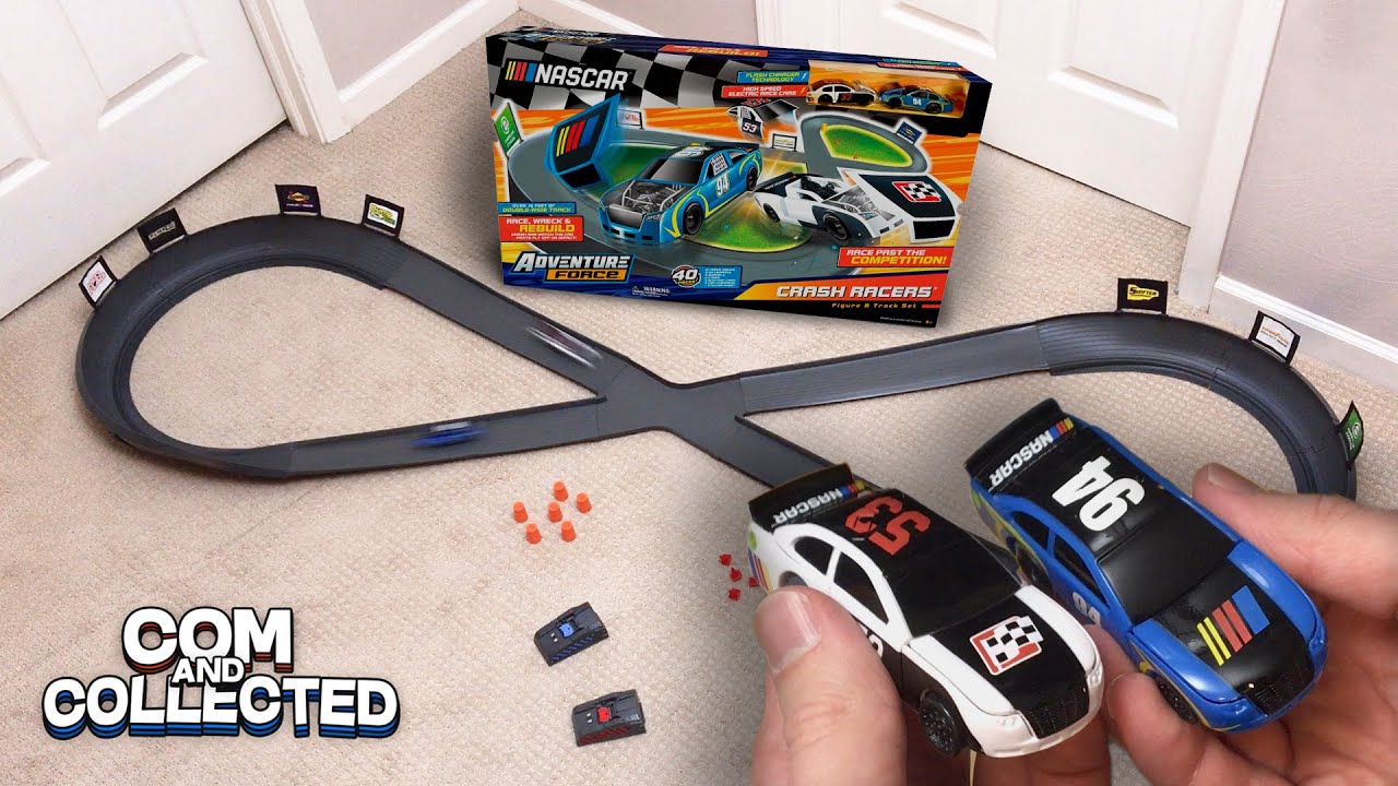 Подробный обзор набора для сборки литых трасс Crash Racers Figure 8 (Nascar Adventure Force)
