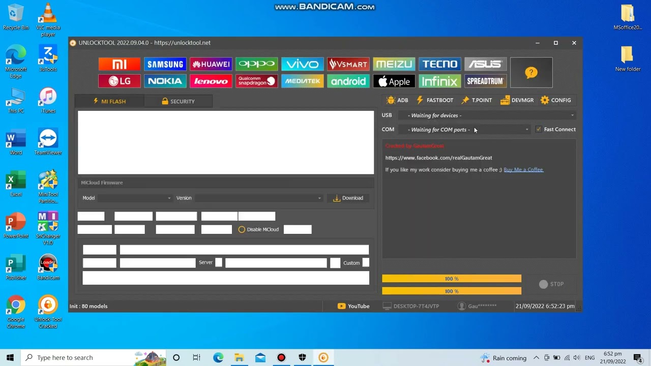 Crack Unlocktool with VIP password