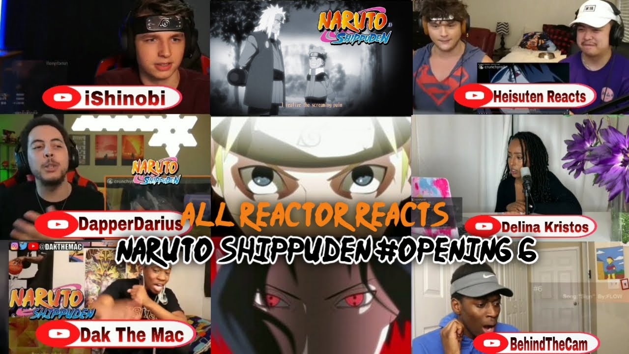 Reactors react opening 6 Naruto Shippuden||Reacts flow-sign (OpeningNaruto Shippuden)