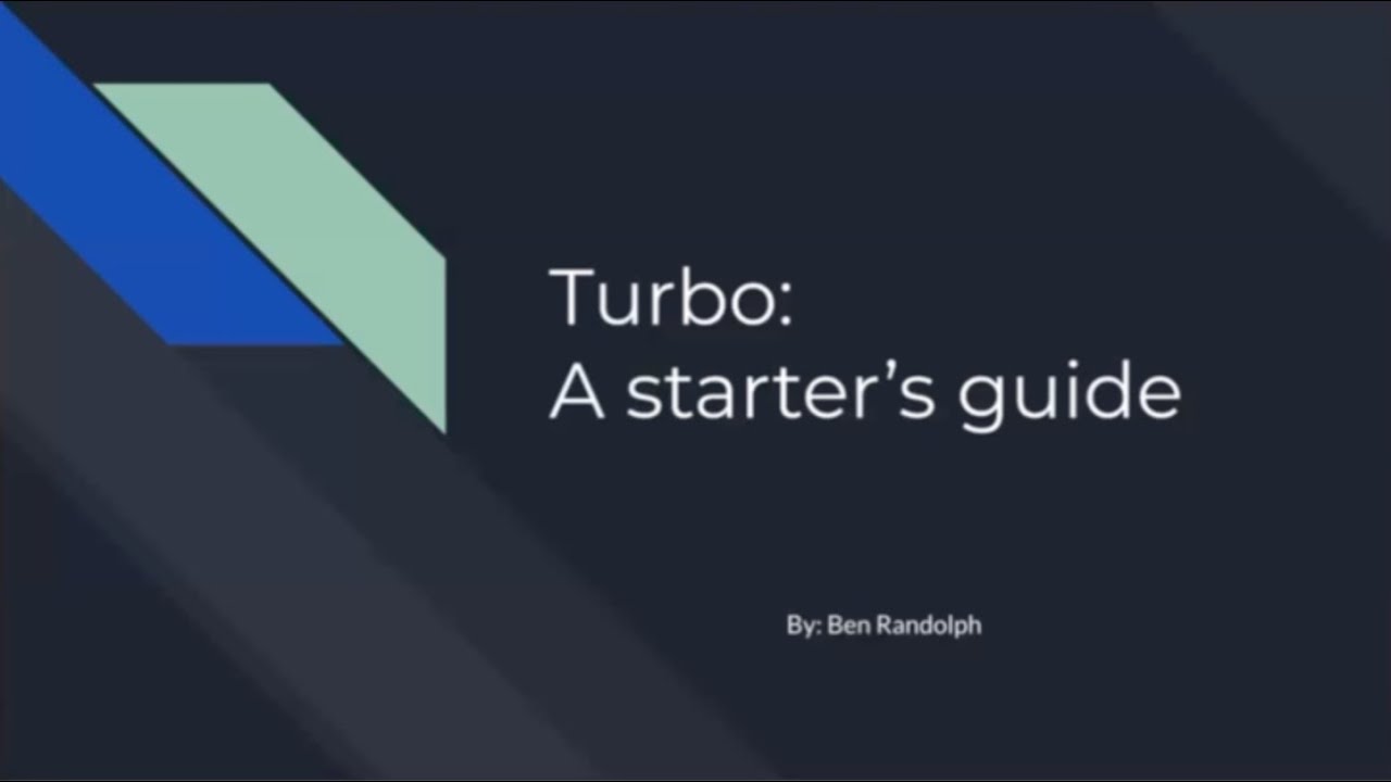 The fundamentals of Turbo by Ben Randolph from Experience Builder