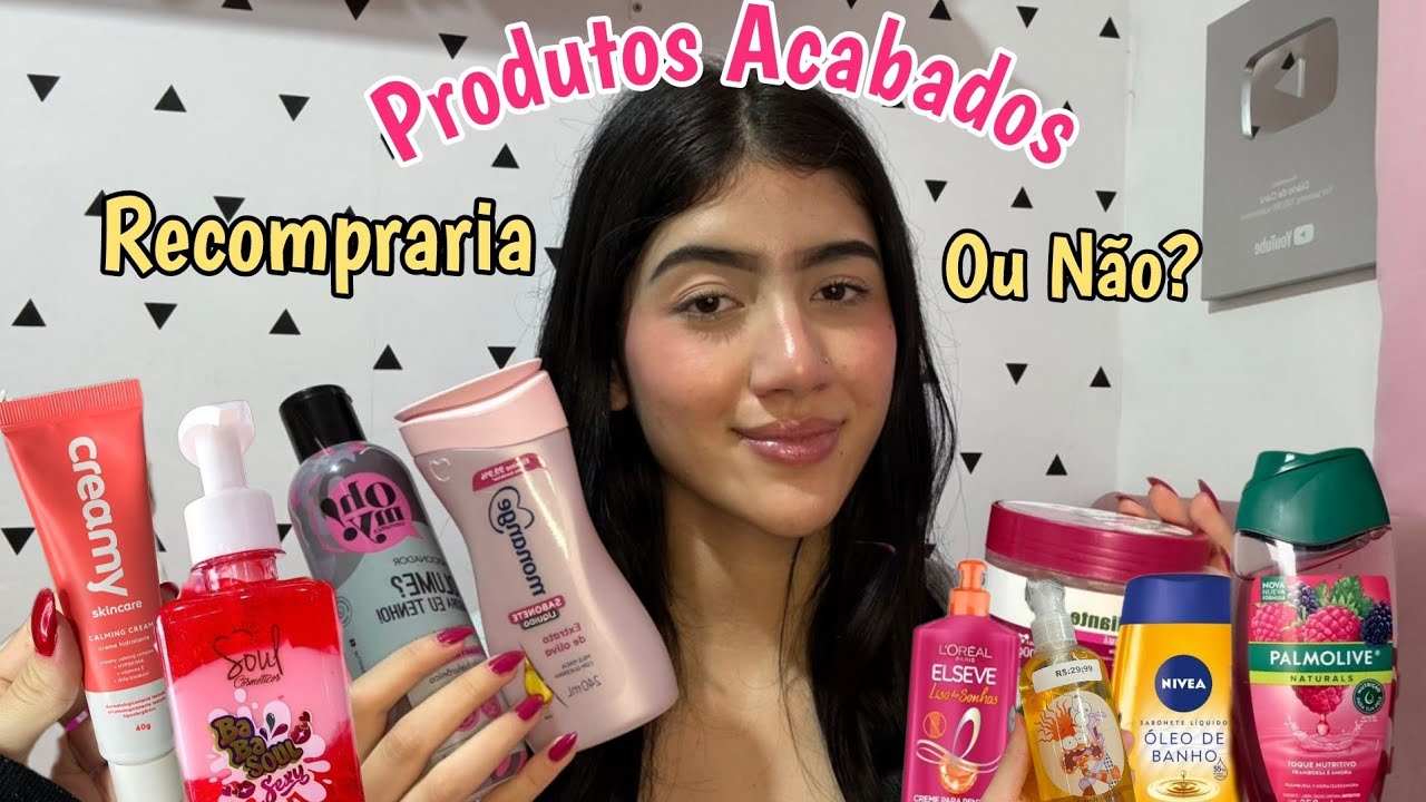 Produtos de Autocuidado Acabados|Skincare•cabelo•Maquiagem #autocuidado#skincare#fy 