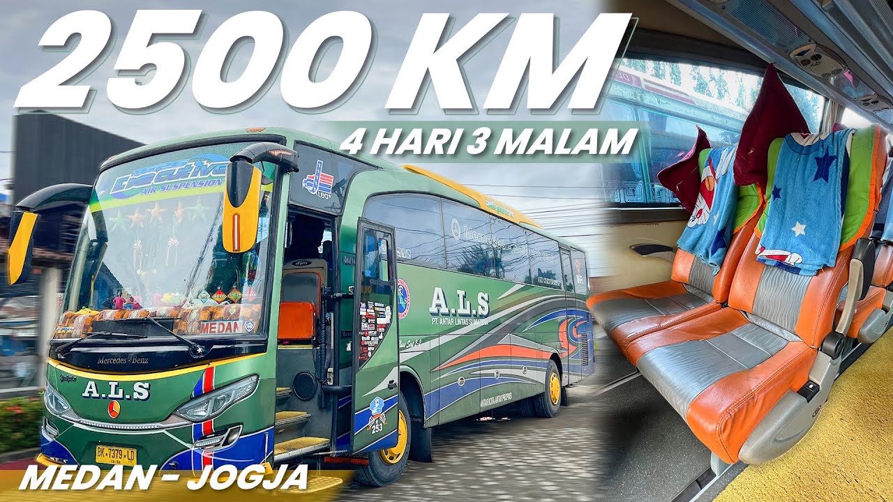 NAIK BUS ALS 4 HARI 3 MALAM, KUAT GAK YA ⁉️ Trip Jogja - Medan with ALS 253 Mercedes Benz OH 1626