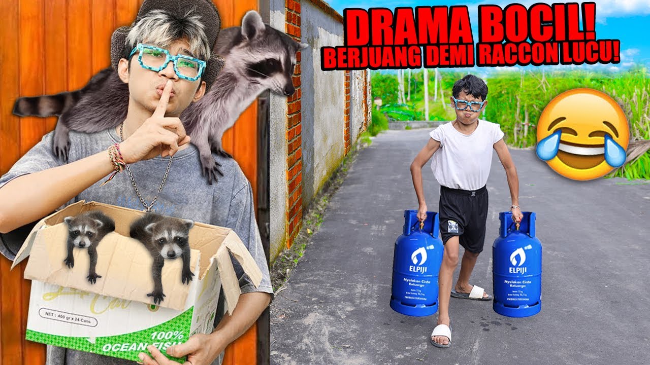 DRAMA BOCIL INGIN BELI RACCON SUPER LUCU DAN IMUT!!! DIA MARAH LANGSUNG DIGIGIT!!!