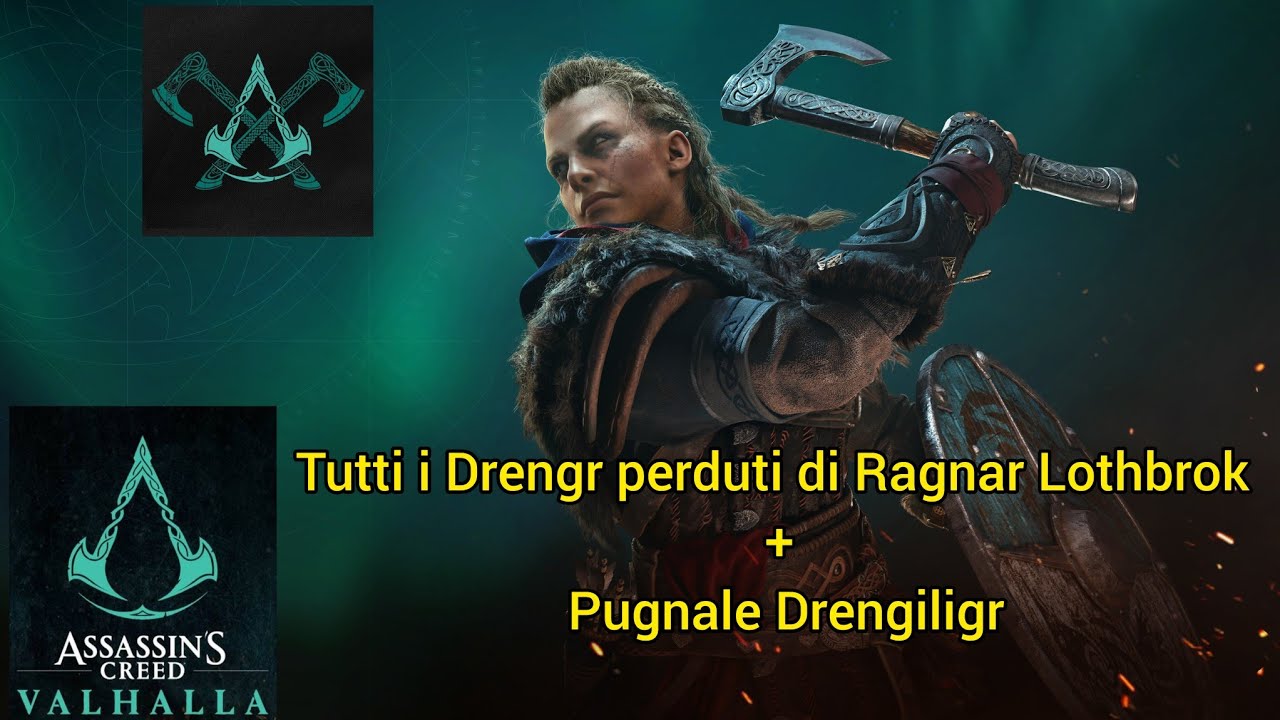Assassins Creed Valhalla - All Drengr Fight - Drengr perduti di Ragnar Lothbrok + pugnale Drengiligr
