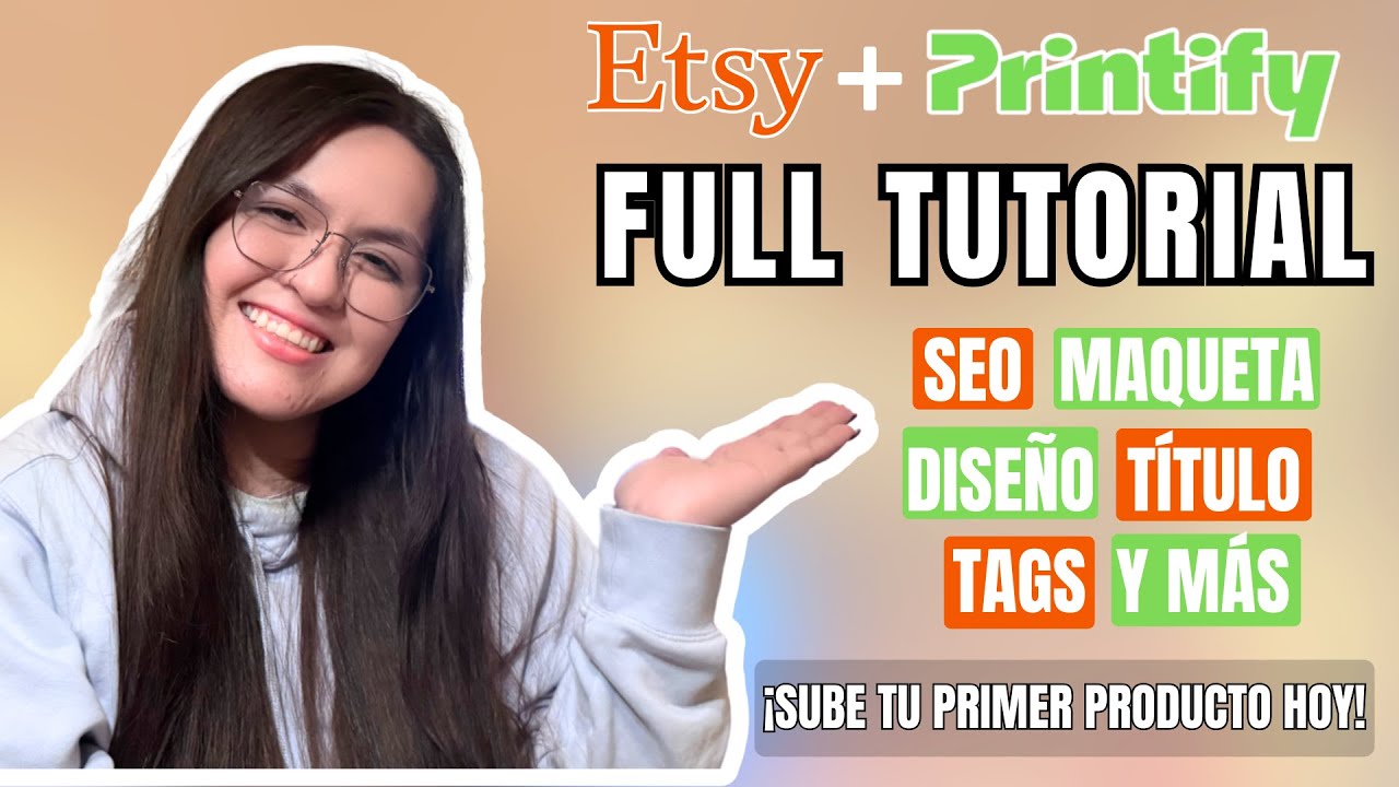 Aprende a subir productos a Etsy con Printify | Gana dinero desde casa con Print on Demand 2025