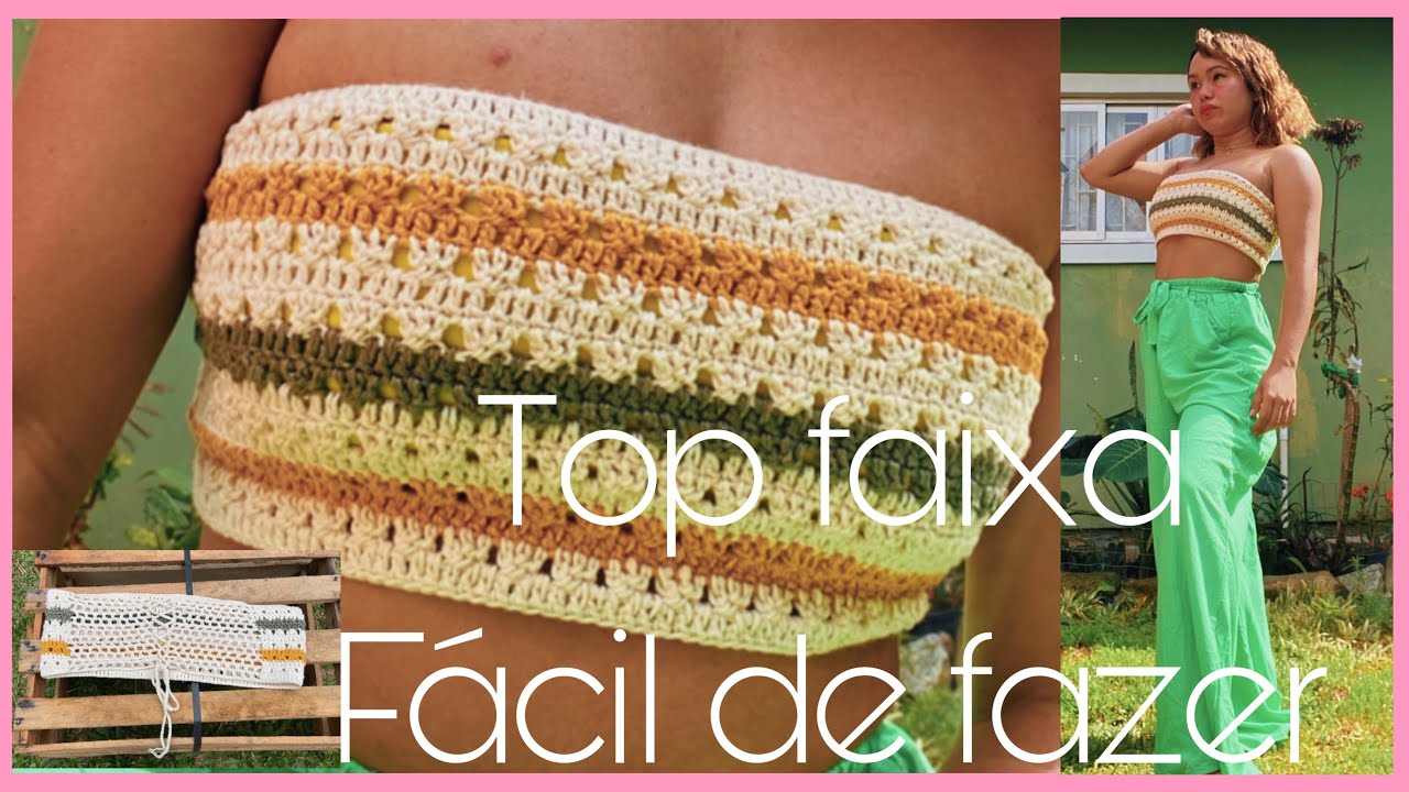 Top de crochê PASSO A PASSO #tutorial #crochettutorial #croppeddecroche