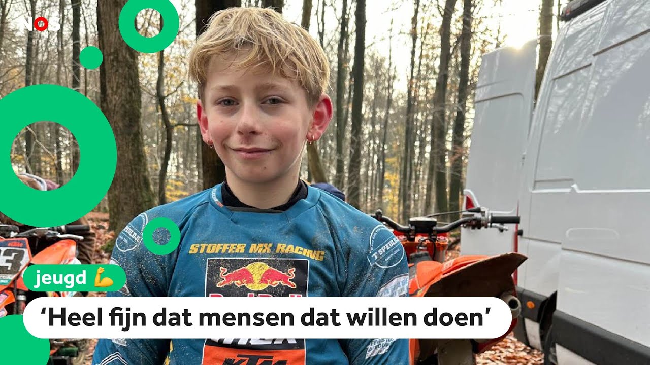 Nieuwe crossmotor van Jaxx werd gestolen, mede-crossers halen geld op