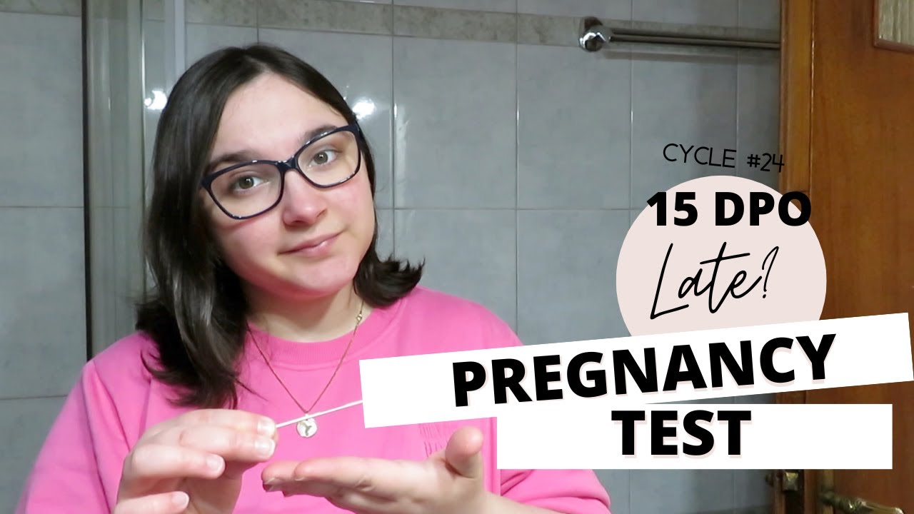 Live Pregnancy Test at 15 Dpo || Symptoms and late period || TTC Baby 3 Cycle 24
