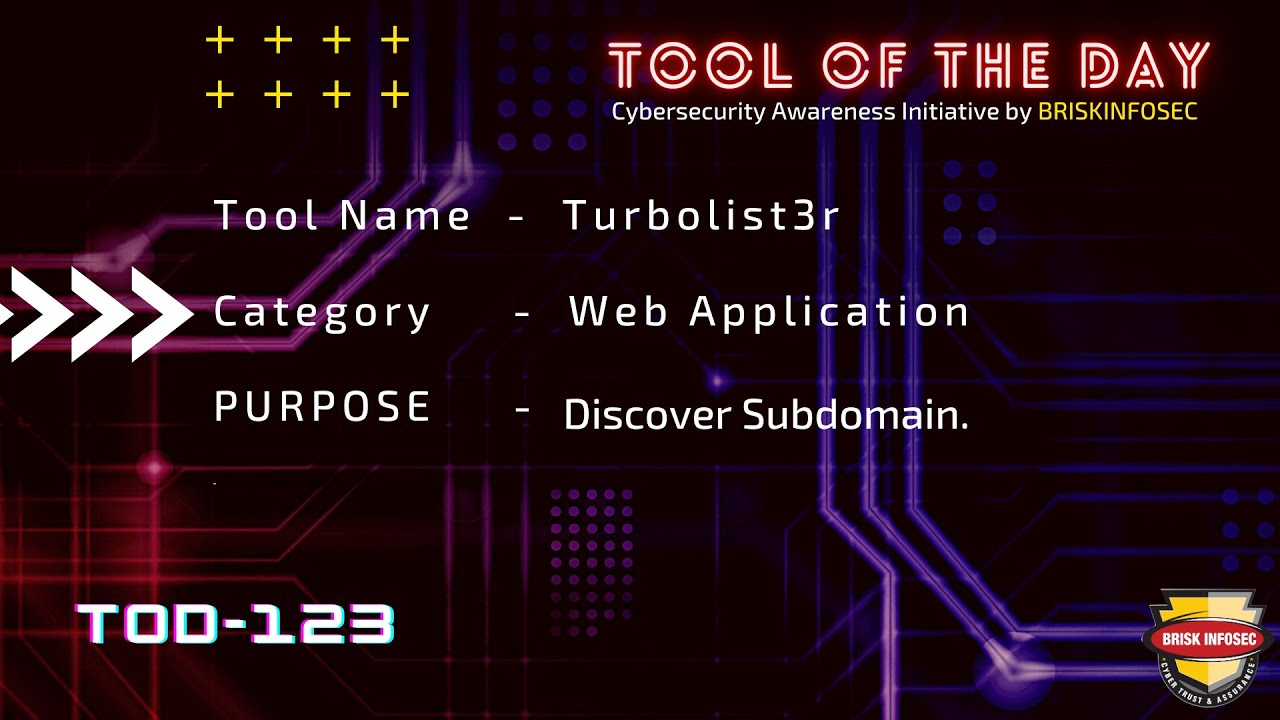 Turbolist3r Tool Web Application Subdomain Discover | TOD 123 | Briskinfosec