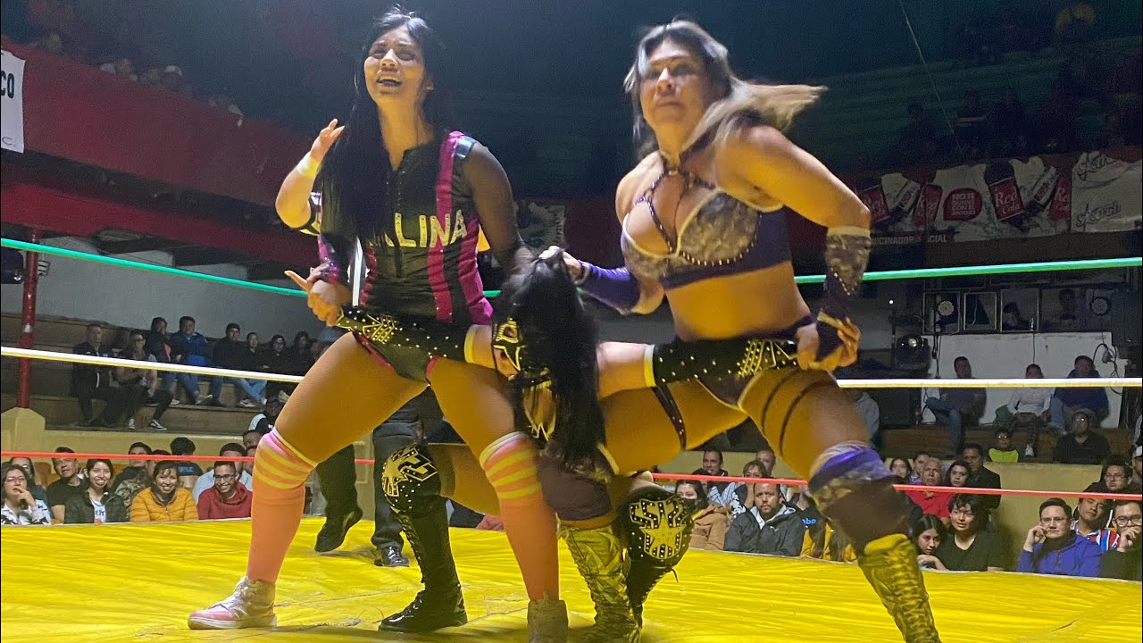 Reina Isis y Catalina Vs Andrómeda e Hija de Fuerza Guerrera en la Arena Afición con CMLL Max Proad