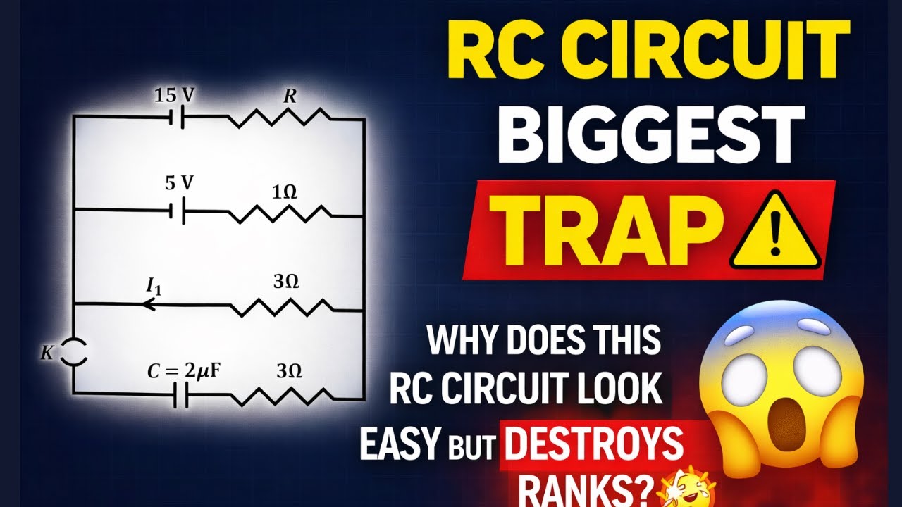 JEE Advanced 2023 RC Circuit | Why 90% Students Got Option C Wrong 😵