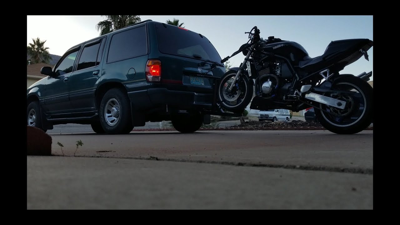 Rack A62 trailer hitch motorcycle towing carrier