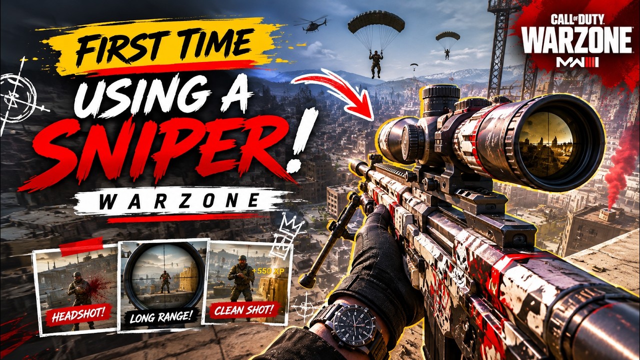 I Used a Sniper for the FIRST Time in Warzone! 🎯🔥