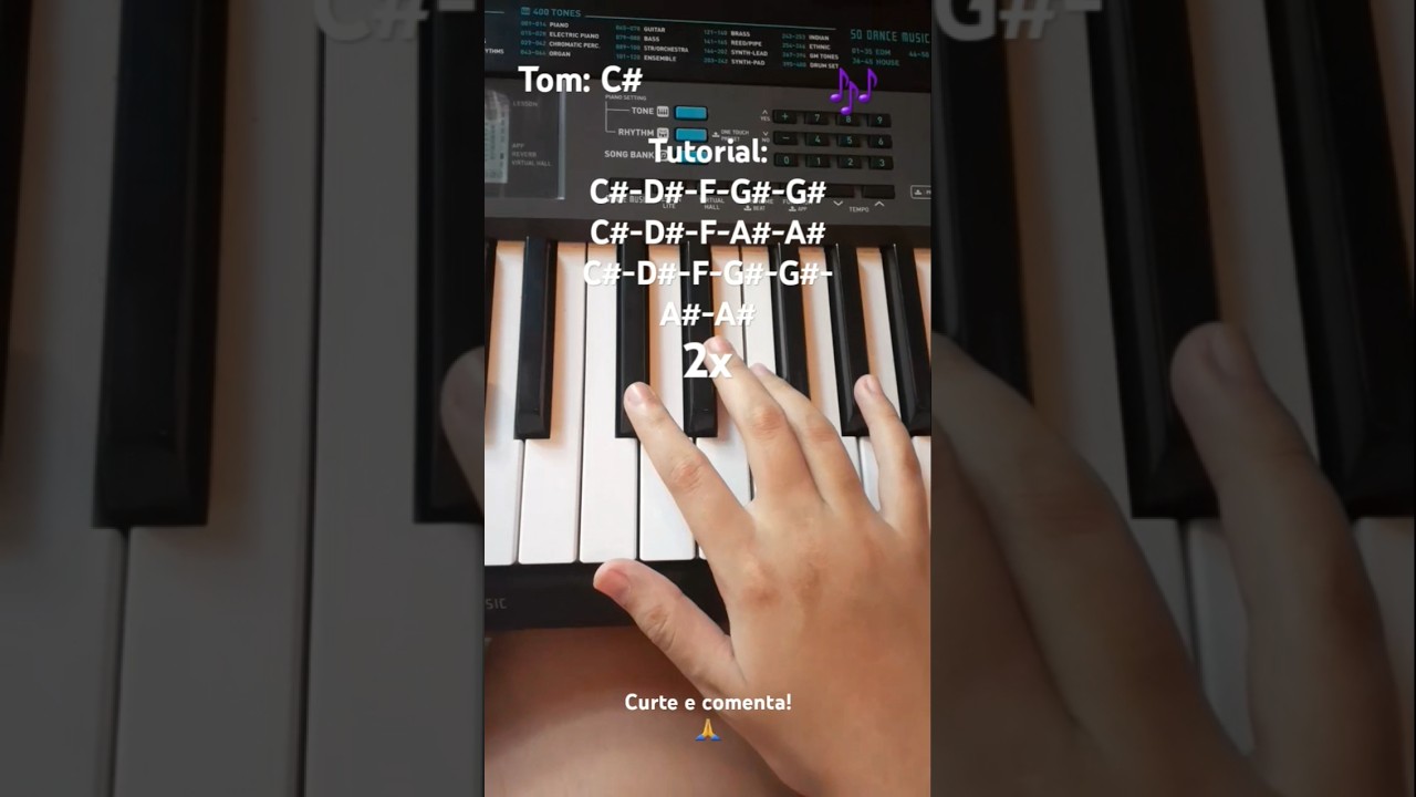 Galileu - Fernandinho (TUTORIAL- simples) #tecladomecanico #fy #piano #pianotutorial #jesus #music