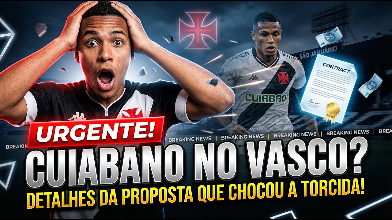MEU DEUS! REFORÇO DE PESO VINDO DA INGLATERRA? ACABOU DE ACONTECER NO VASCO!