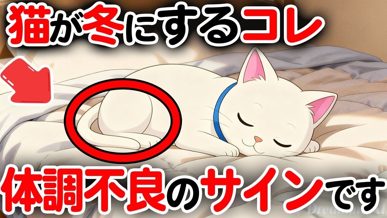 【知らないとヤバい】冬に猫が出す体調不良のサイン【猫雑学】