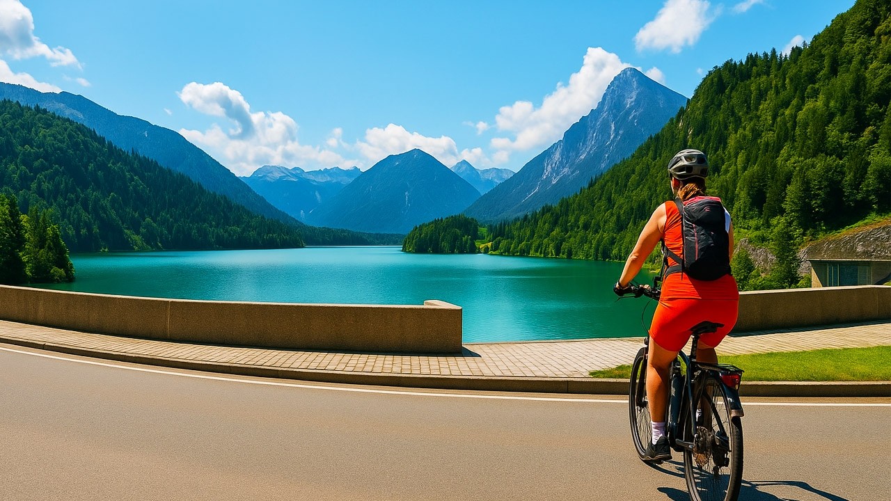 You Haven’t Seen the Alps Like This 🚴 | Sylvenstein Dam & Alpine Lakes in 4K
