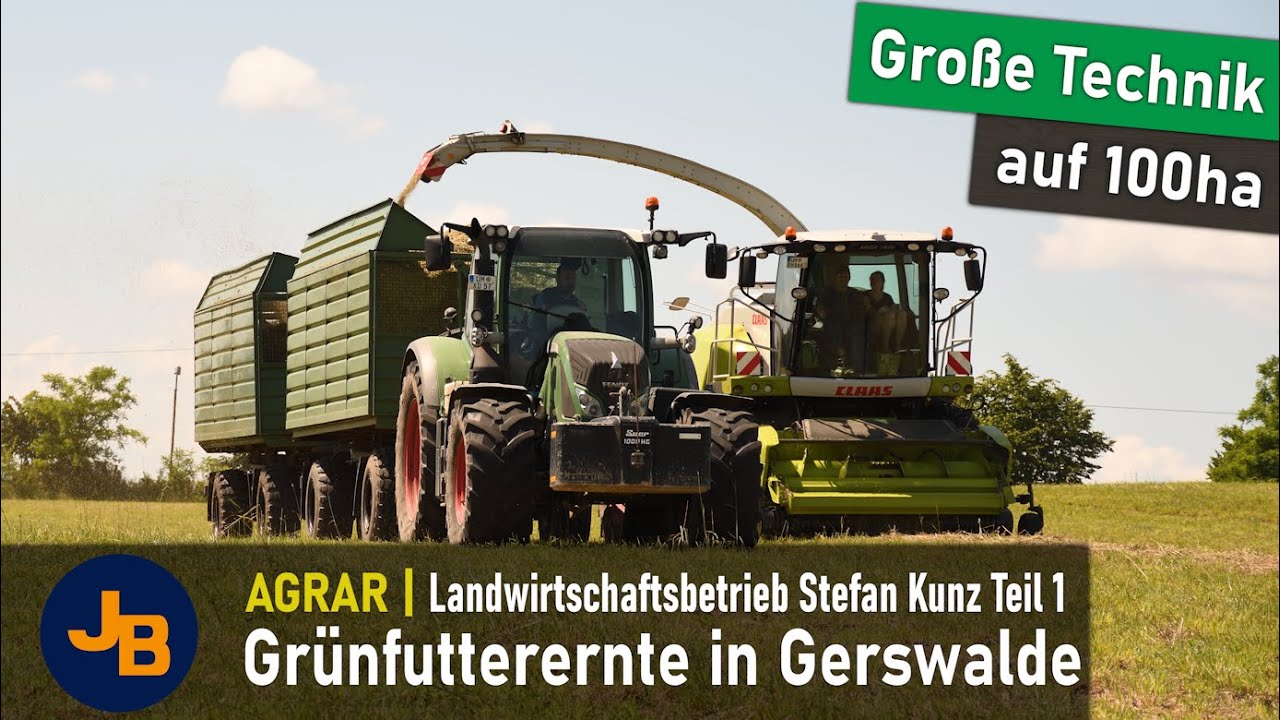 Erster Schnitt 2024: Futterernte mit großer Technik | Landwirtschaftsbetrieb Stefan Kunz Teil 1