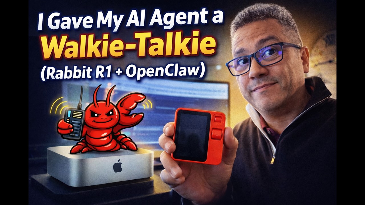 I Gave My AI Agent a Walkie-Talkie (Rabbit R1 + OpenClaw)