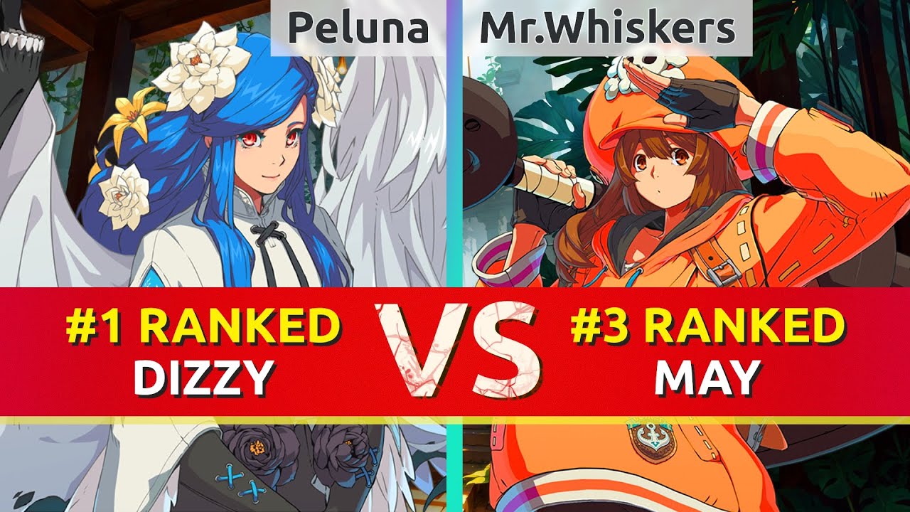 GGST ▰ Peluna (#1 Ranked Dizzy) vs Mr.Whiskers (#3 Ranked May). High Level Gameplay