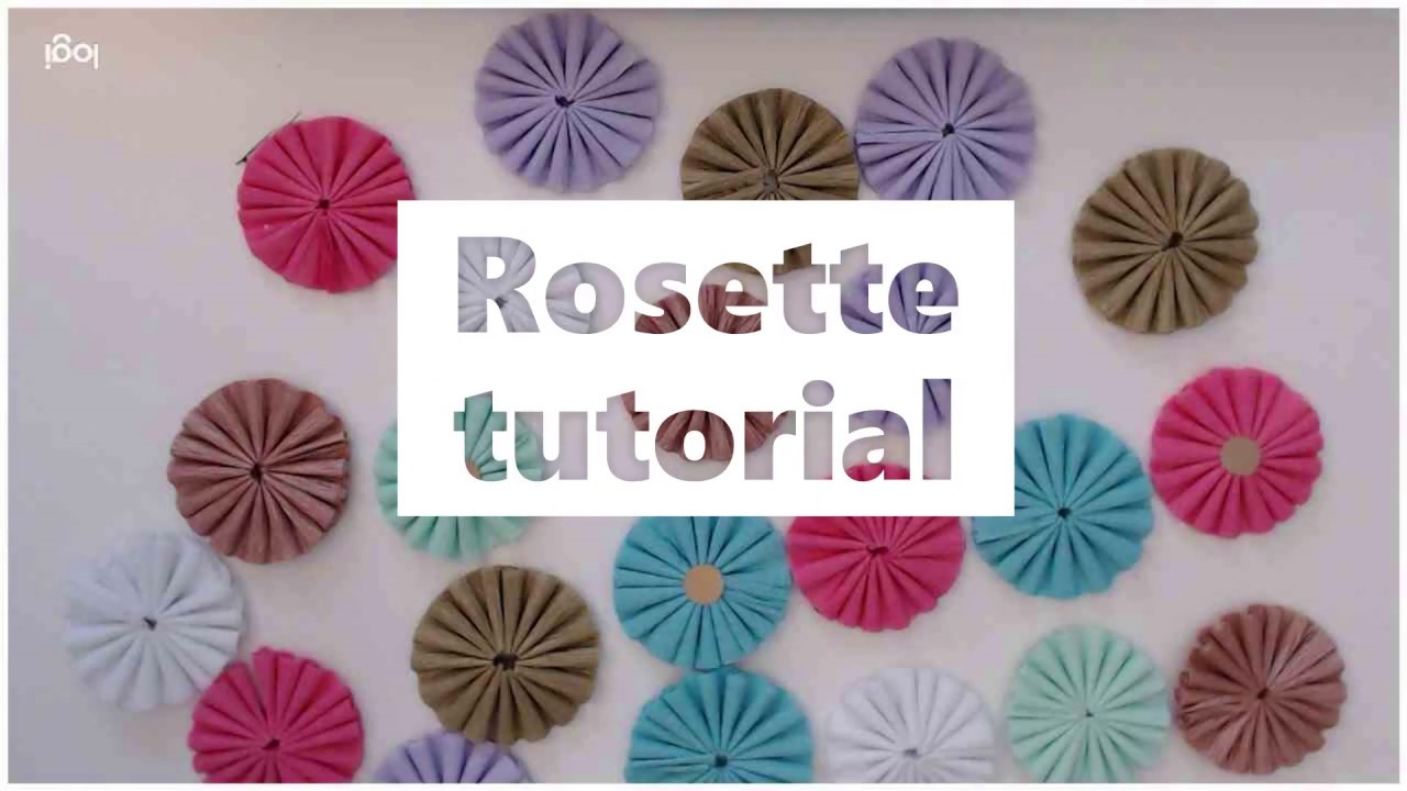 Highly requested crepe paper rosette tutorial