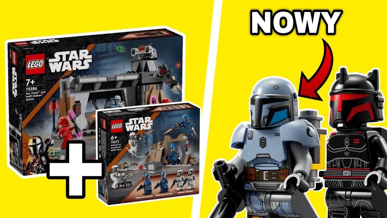 POŁĄCZYŁEM NOWE ZESTAWY LEGO STAR WARS Z 3 SEZONU MANDO | 75386 | 75373