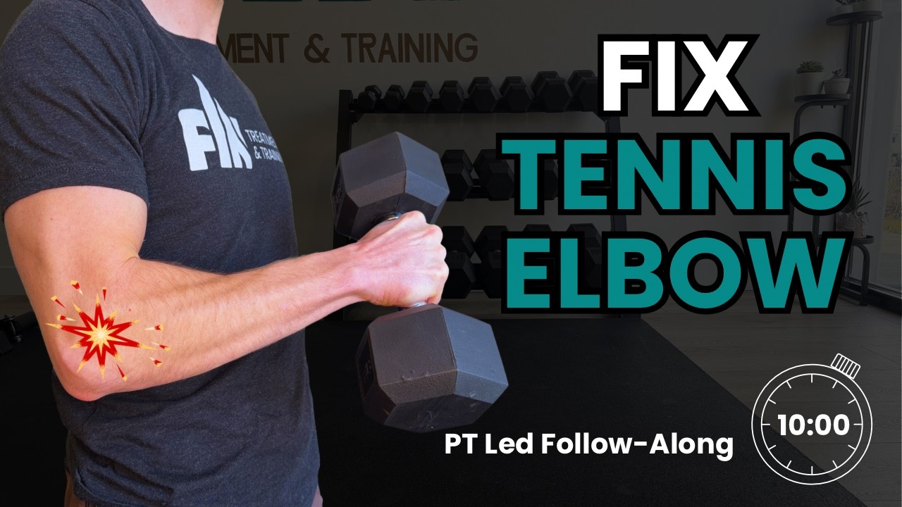 10-Min TENNIS ELBOW Follow-Along Routine | Forearm Strength & Elbow Resilience (PT-Led)
