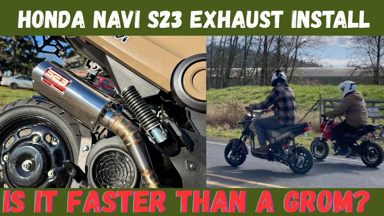 Установка и ремонт выхлопной системы Honda Navi S23 от Grom