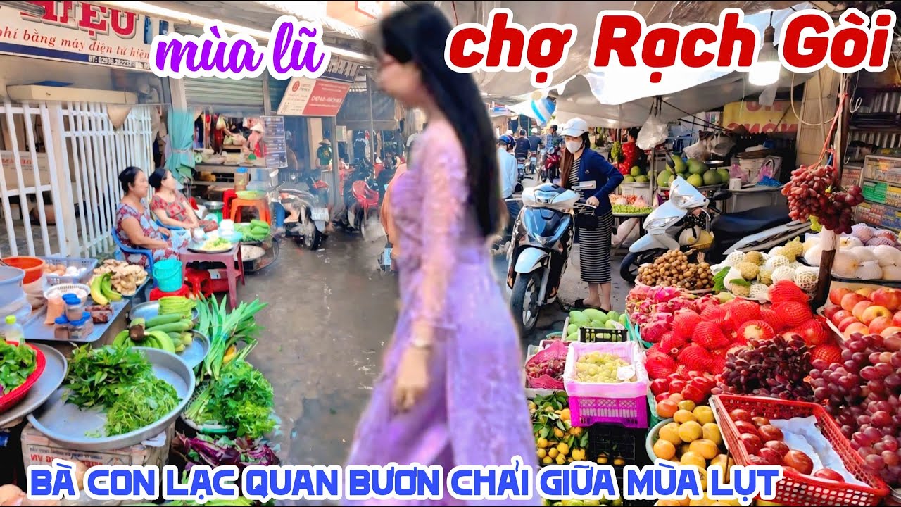 Quá Vui CHỢ RẠCH GÒI HẬU GIANG MÙA LŨ DÂNG Bà Con LẠC QUAN MUA BÁN CƯỜI NÓI RỘN RÀNG KPVL