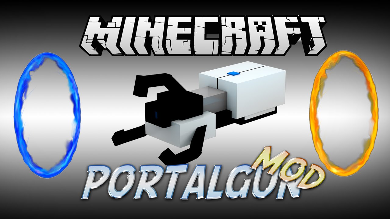 Minecraft Mod: PORTAL GUN - Mod Showcase