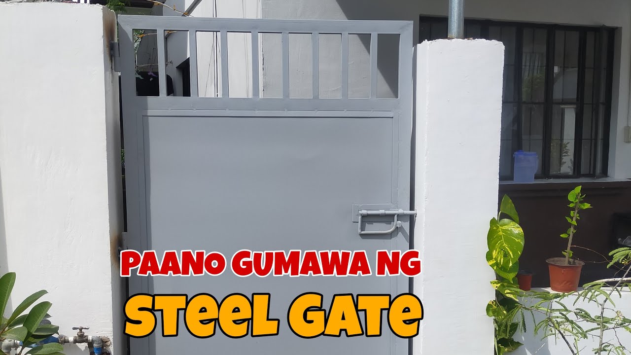 PAANO GUMAWA NG STEEL GATE GAMIT ANG TUBULAR AT G,I SHEET | JANNO WORKSHOP