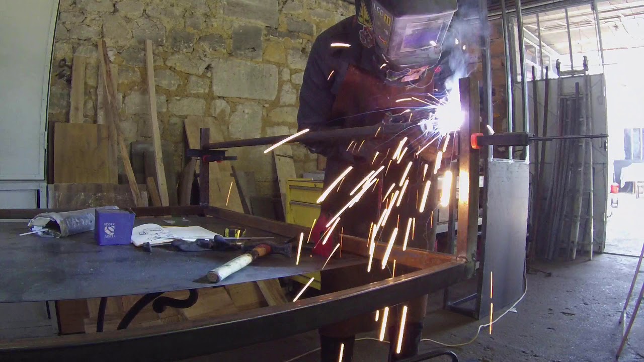 Création lit Acier/ Bois 2000 x 1400mm