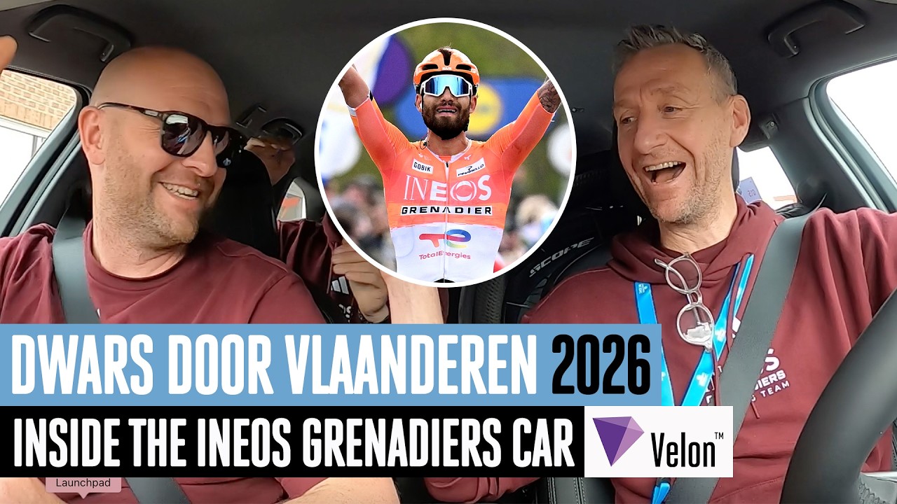 Внутри потрясающей победы Ганны 🏆 Автомобиль команды INEOS Grenadiers в Dwars Door Vlaanderen
