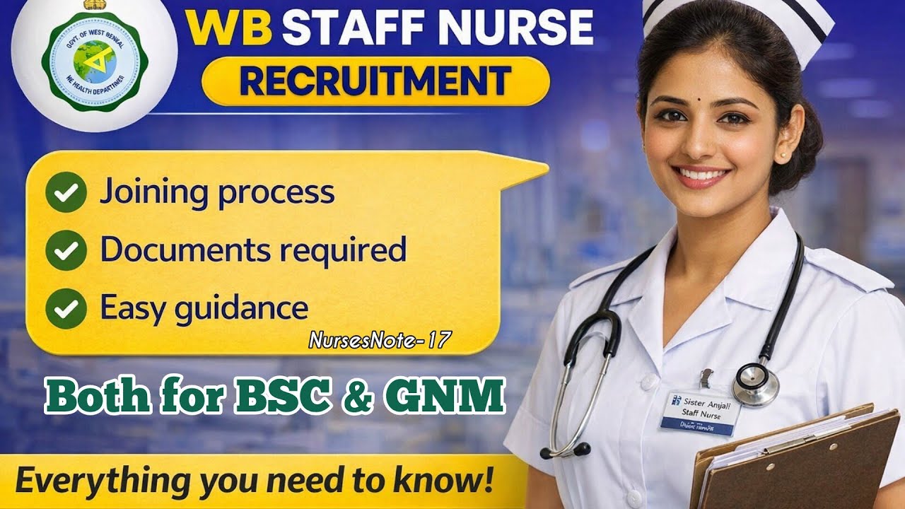 GRADE II STAFF NURSE RECRUITMENT : JOINING PROCESS 2026 #wbhrb #staffnurse #recruitment 