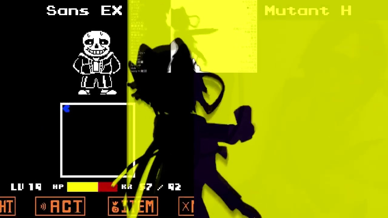 【Reup】Sans EX VS Mutant H ボイパ対決 Bad Apple!! (Chorus)