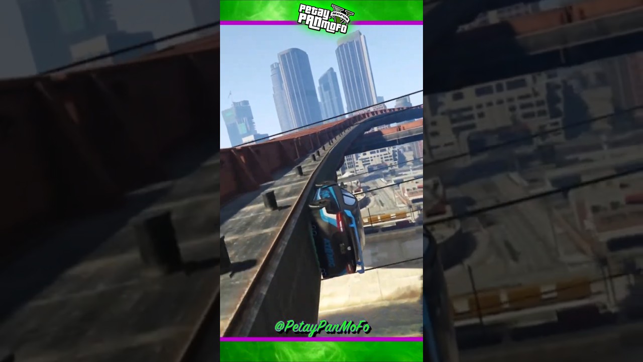 Pro Old Skool Wallride Stunt (GTA Online Custom Stunt Race - PS Link) 🎮
