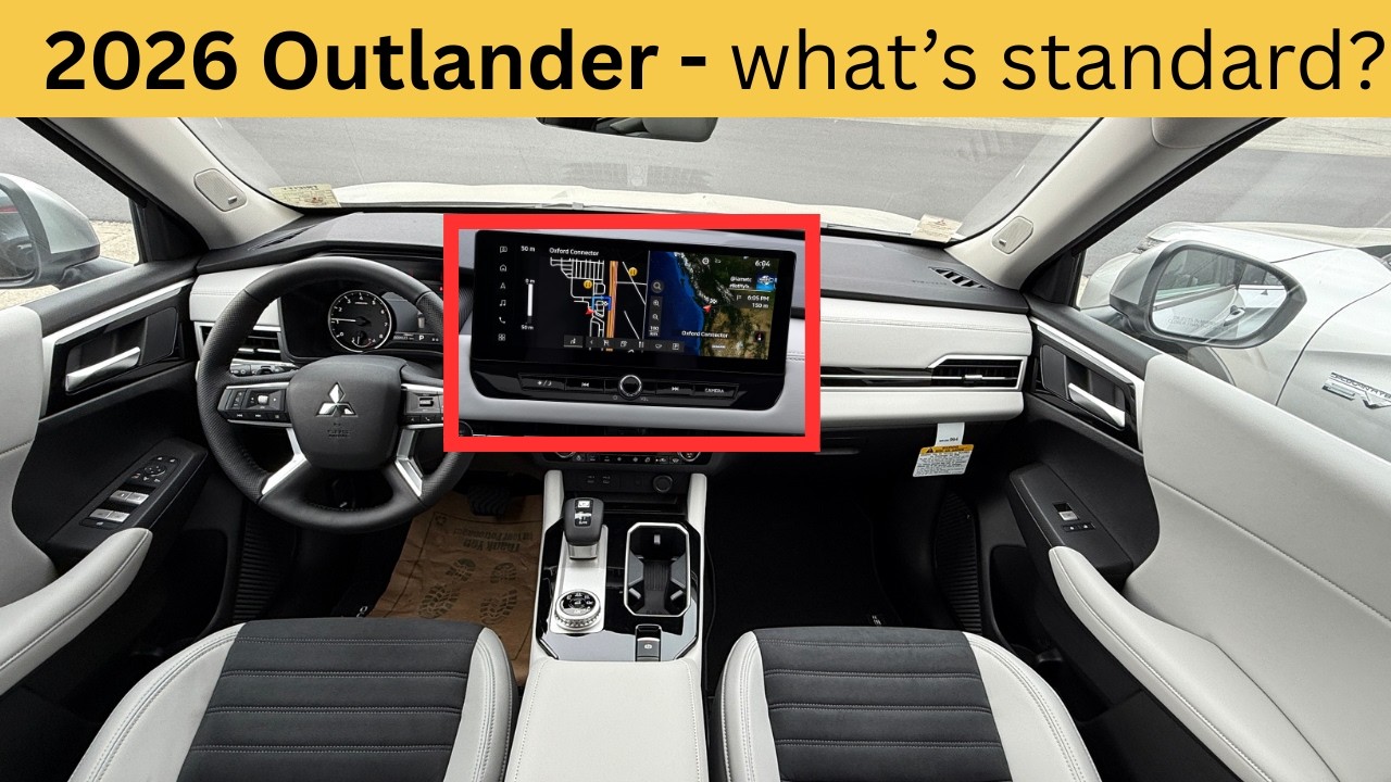 2026 Outlander Mitsubishi - GPS/Apple CarPlay/ Android Auto availability explained!
