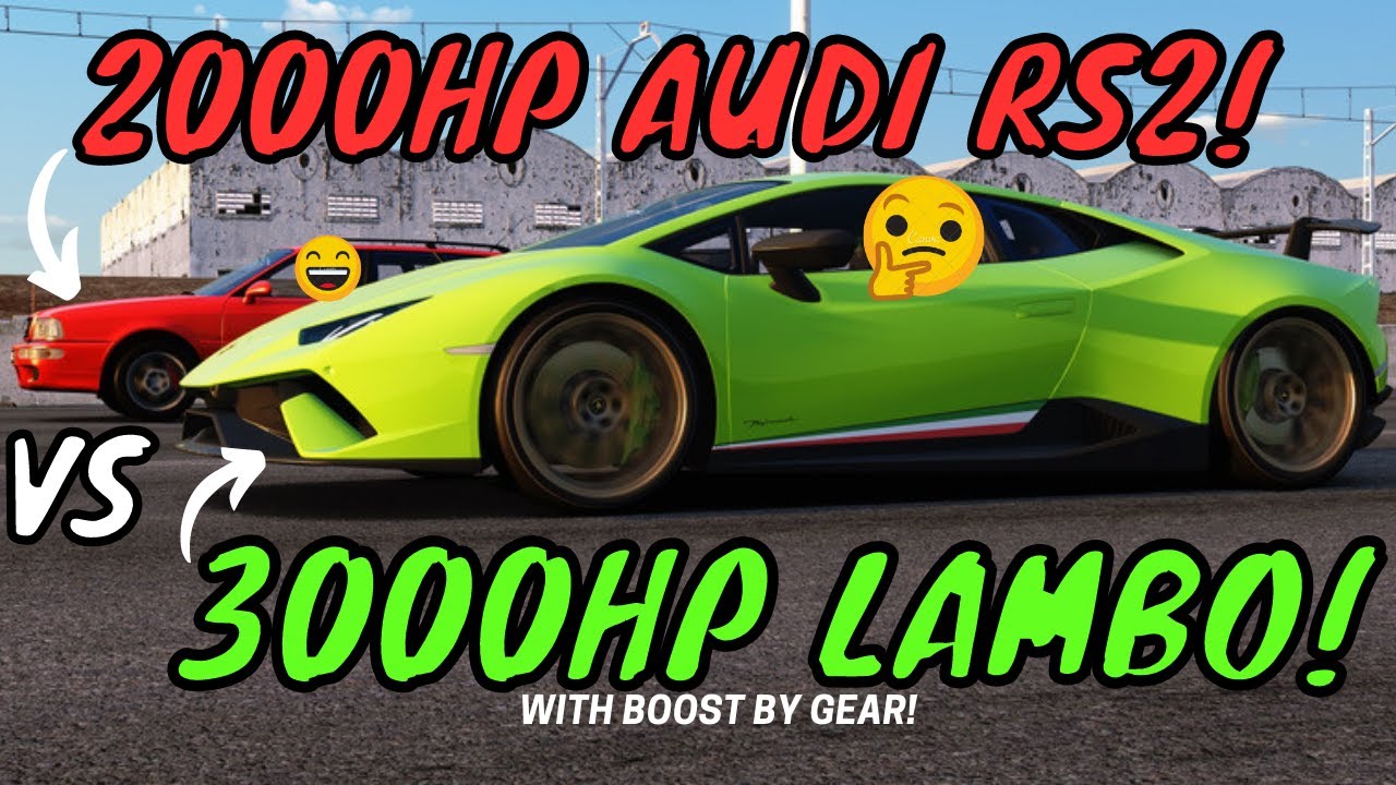 2000hp Audi RS2 vs 3000hp Lambo - 2000m Drag Race  | Assetto Corsa  | (INSANE RACES!)