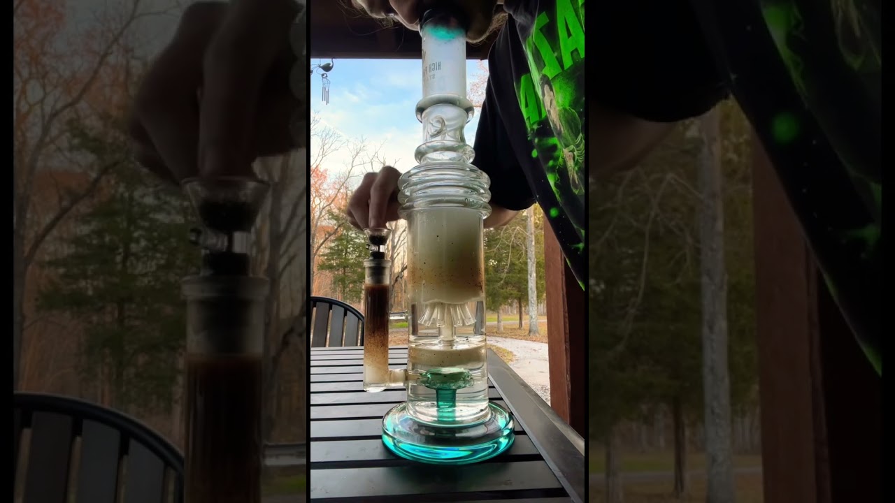 18&rdquo; Jelly Fish Percolator Bong #shorts #weed #bong #smoking #highlights
