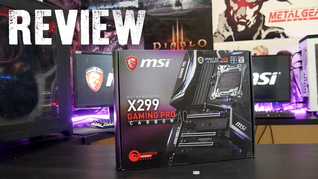 MSI X299 GAMING PRO CARBON AC | لوحة ام قوية ومميزة فيها كل شئ