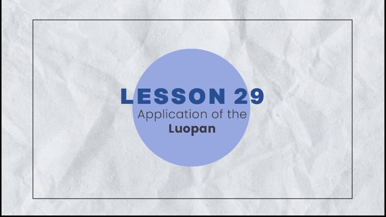 Foundations of Chinese Metaphysics - Lesson 29