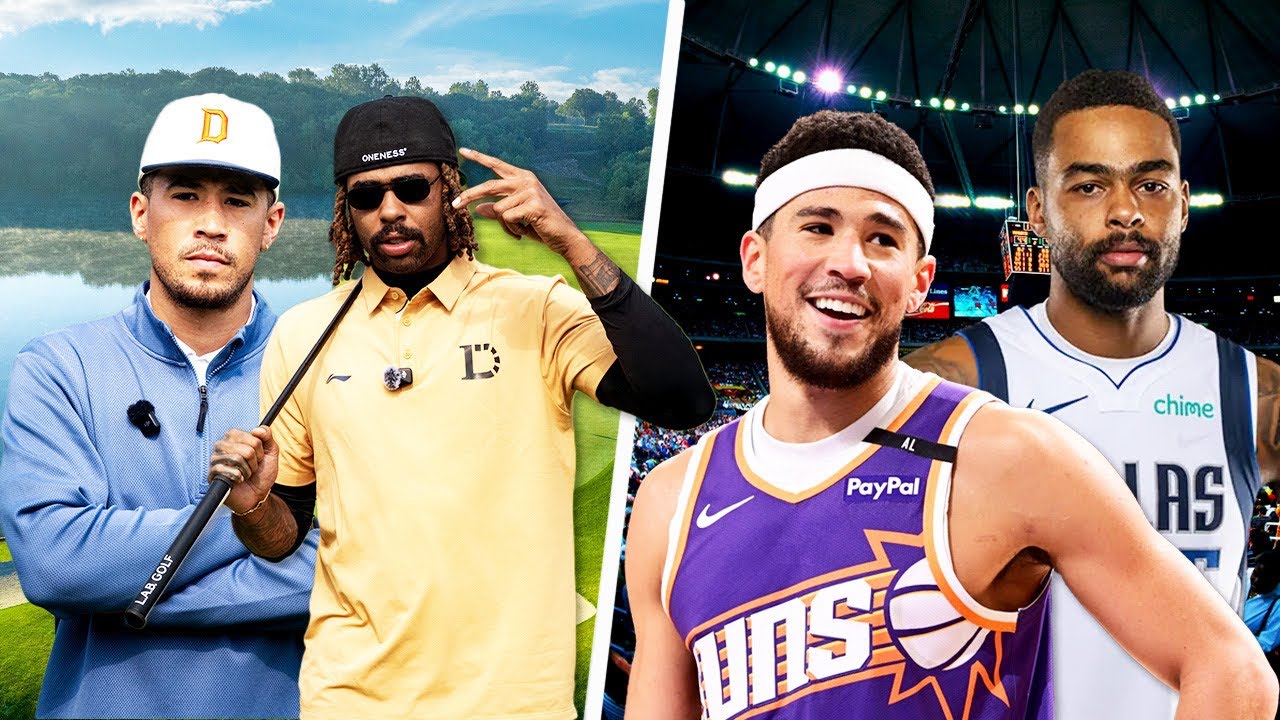 NBA and Golf collide with Devin Booker and D&rsquo;Angelo Russell 