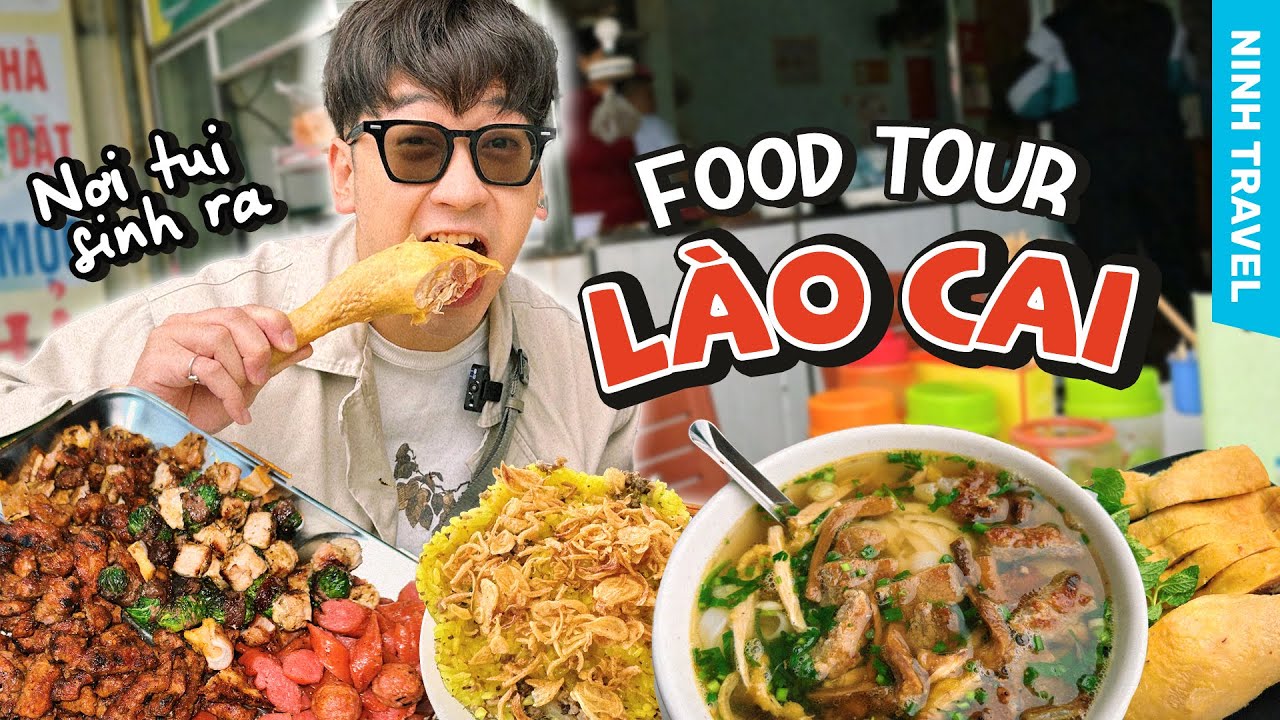 FOOD TOUR L&Agrave;O CAI 2023 (tập 1) // Ăn phở chả nướng, thắng cố v&agrave; đồ nướng đường t&agrave;u si&ecirc;u ngon