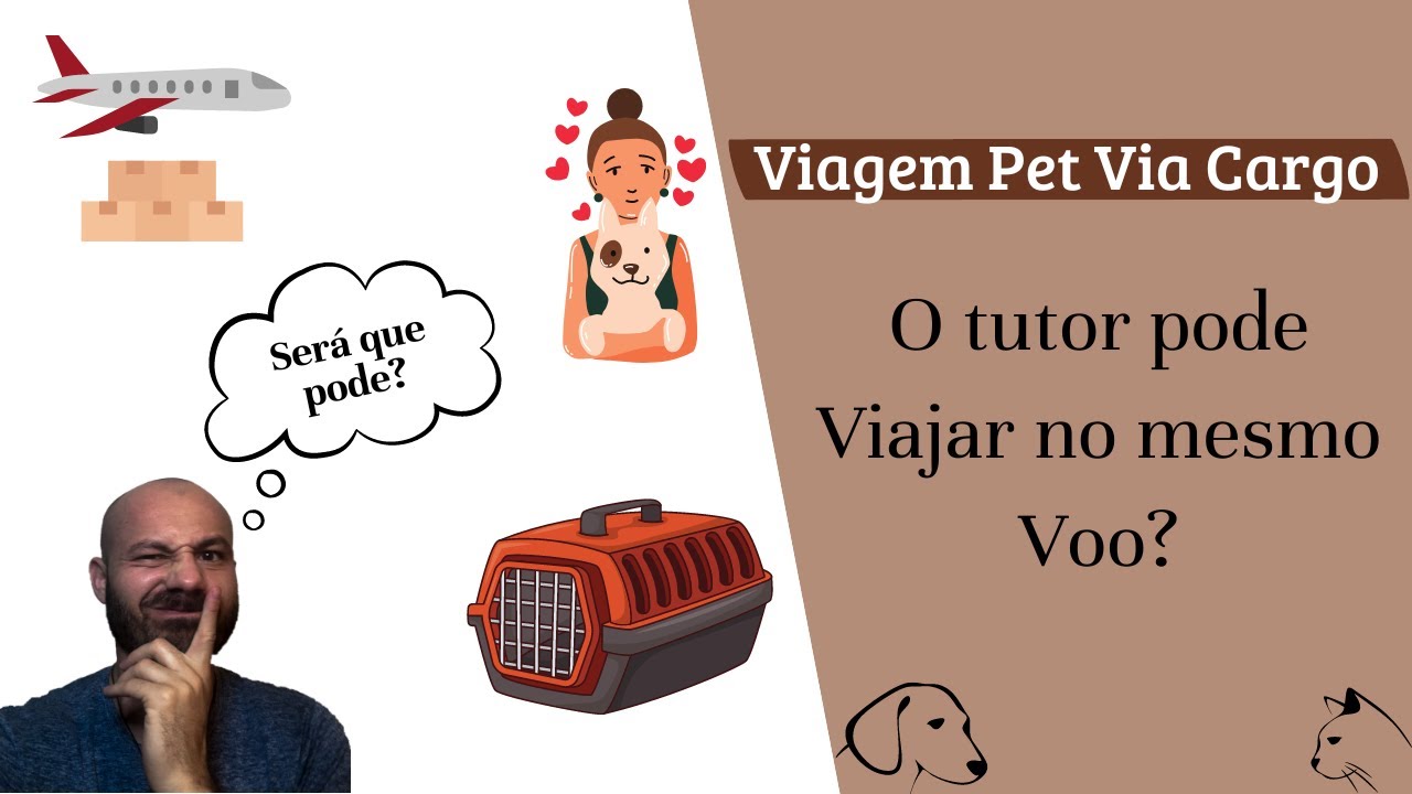 Viagem Pet via CARGO - Posso Viajar no MESMO Voo? Cães e Gatos Carga Viva - Dica#25