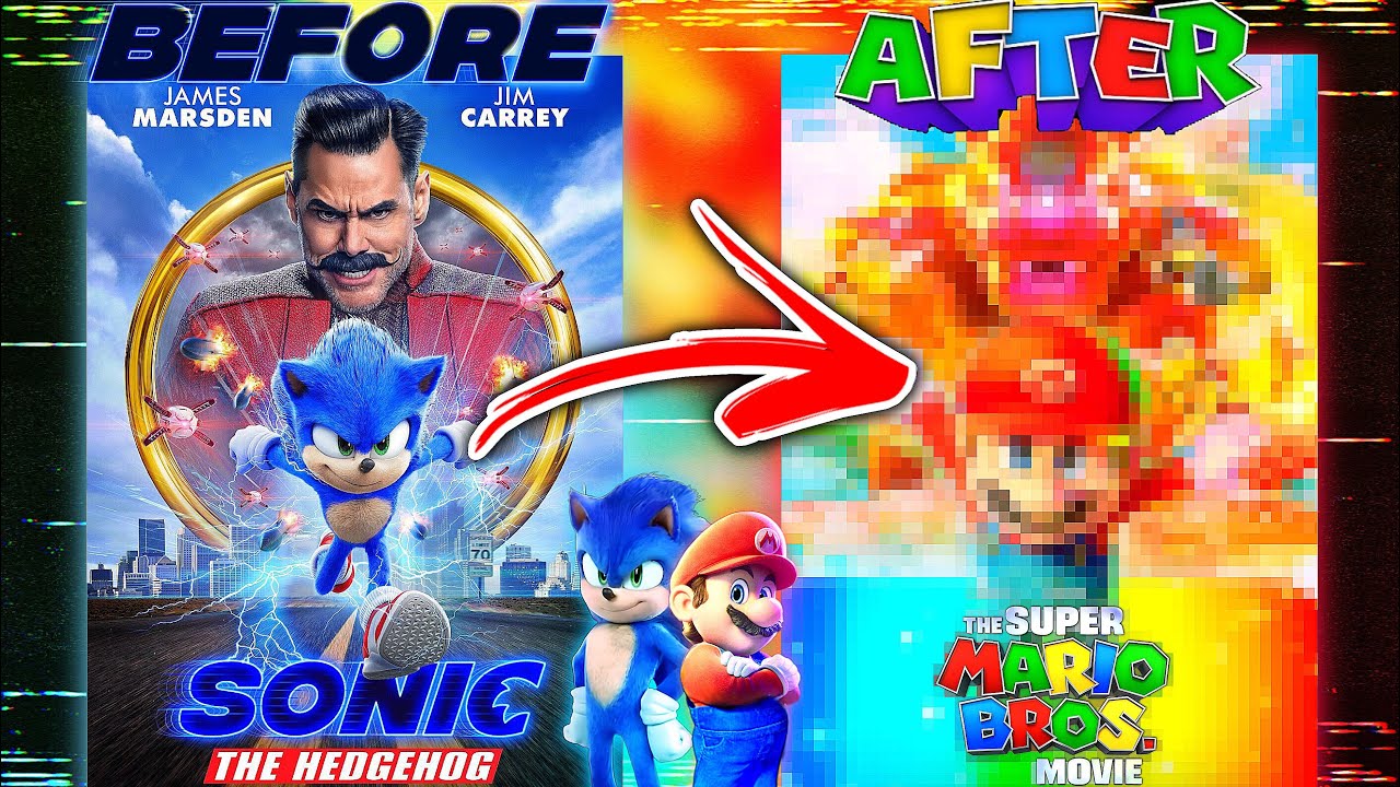 [RareGalaxy5] Turning the Sonic Movie POSTER into a Super Mario Bros. Movie POSTER!!
