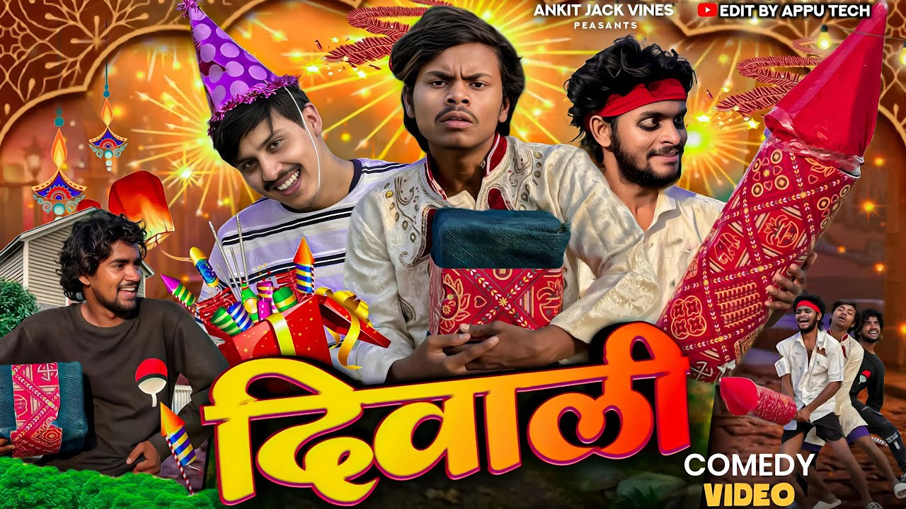 Diwali || दिवाली ||कॉमेडी video || #Ankitjackvines ||#Dehatisachin || #kushjokar