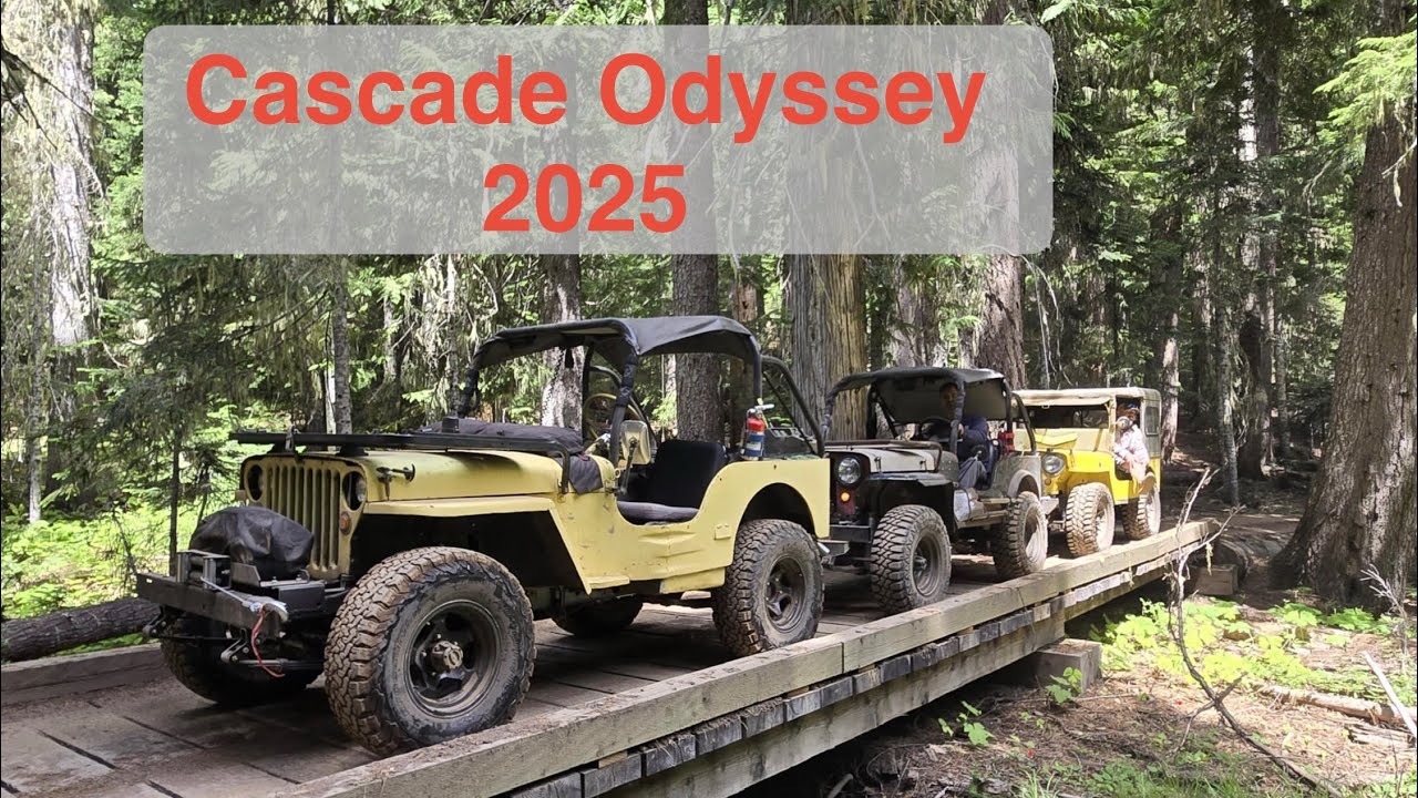 Jeep Willys выживают в каскадах