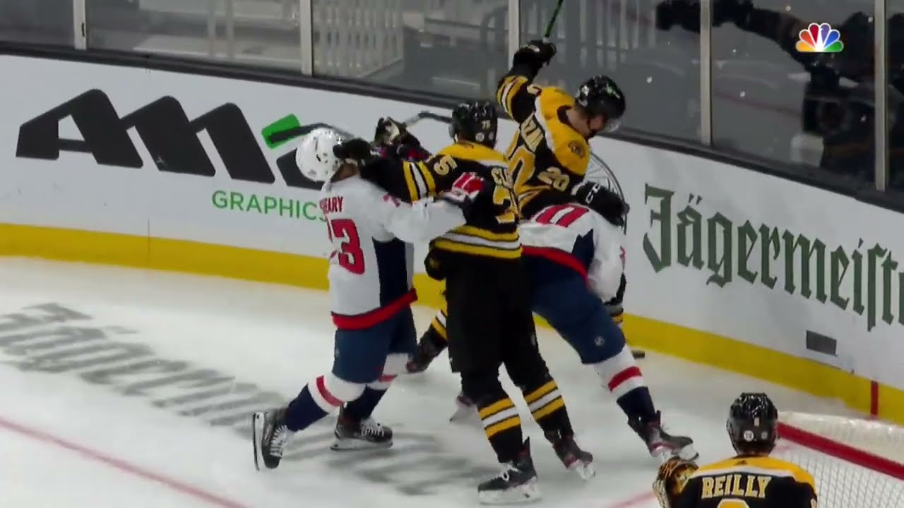 Connor Clifton High-Sticks Conor Sheary In The Face